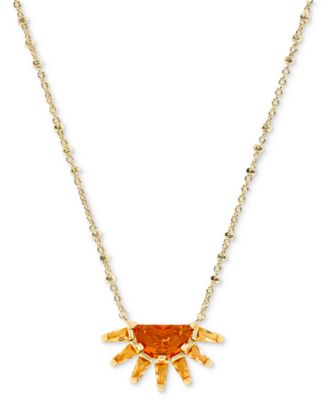 Kendra Scott - Gold-Tone Samantha Sun Short 19" Pendant Necklace