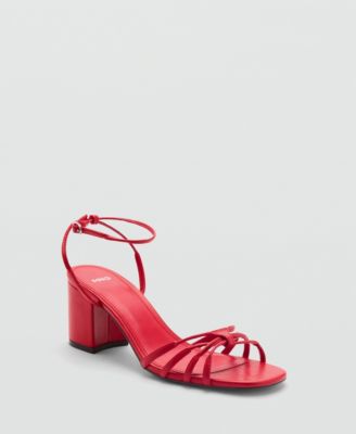 MANGO - Women's Strappy Heeled Sandals
