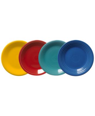 Fiesta - Vibrant Classic Rim Salad Plates, Set of 4