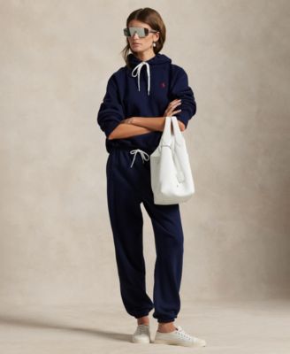 Polo Ralph Lauren - Women's Shrunken-Fit Fleece Hoodie Sweatshirt & Drawstring Sweatpants