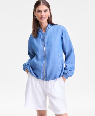I.N.C. International Concepts - Women's Chambray Bomber Jacket
