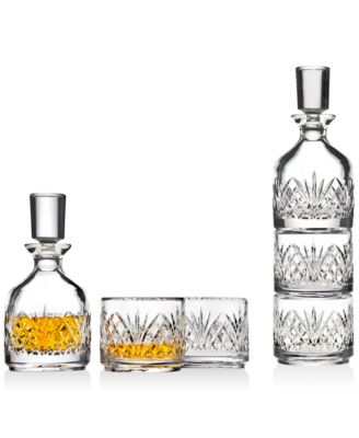 Godinger - Dublin Stackable Decanter with 2 Glasses