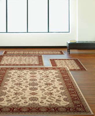KM Home - Florence Meshed 4-Pc. Rug Set