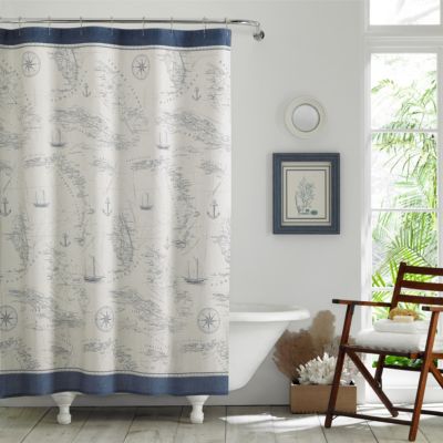 Tommy Bahama Home - Caribbean Sea Shower Curtain