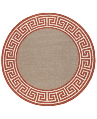 Livabliss - Alfresco ALF-9628 Rust 8'9" Round Area Rug