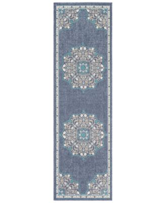 Livabliss - Alfresco ALF-9678 Charcoal 2'3" x 11'9" Runner Area Rug