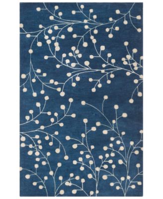Livabliss - Athena ATH-5156 Navy 7'6" x 9'6" Area Rug