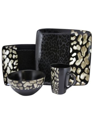 Elama - Savannah 16 Piece Stoneware Dinnerware Set