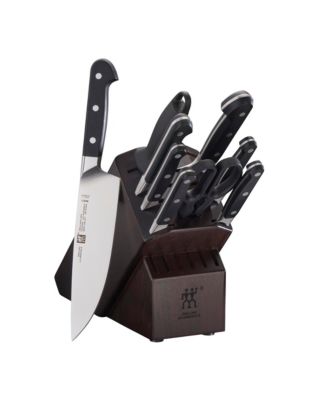 Zwilling - J.A. Henckels Pro 10-Pc. block set with walnut block