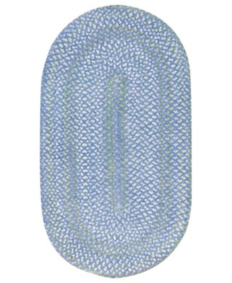 Capel - Area Rug, Sailor Boy Oval Braid 0470-40 Deep Blue Sea 8' x 11'