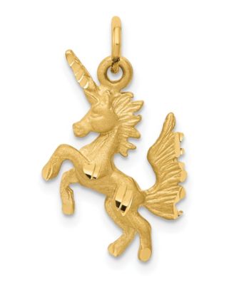 Macy's - Dancing Unicorn Charm in 14k Yellow Gold