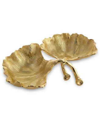 Michael Aram - Gold Ginkgo Double Compartment Dish
