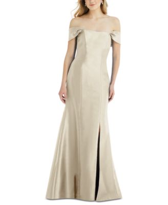 Alfred Sung - Bow-Back Off-The-Shoulder Gown