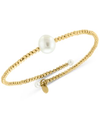 EFFY Collection - Cultured Freshwater Pearl (3 & 8mm) Coil Bracelet in 14k Gold