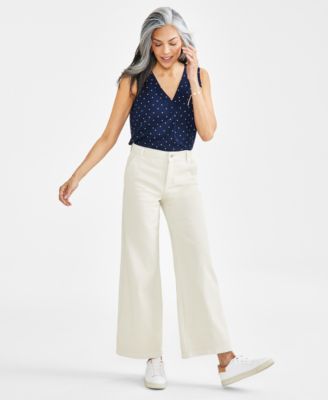 Style & Co - Women's High-Rise Wide-Leg Jeans