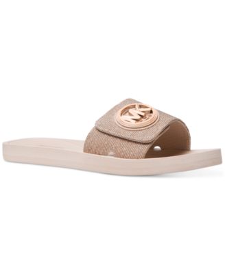 Michael Kors - Women's Logo-Charm Slide Sandals