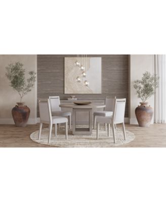 Furniture - Tivie 5pc Dining Set (Round Table + 4 Dining Chairs)