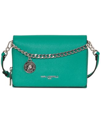 KARL LAGERFELD PARIS - Lourdes Mini Leather Crossbody