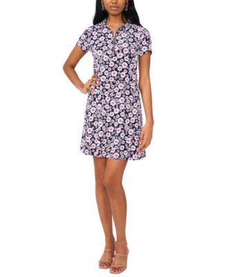 MSK - Women's Short-Sleeve Jersey Shift Dress