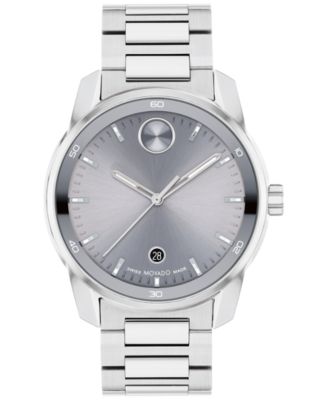 Movado - Men's Swiss Bold Verso Stainless Steel Bracelet Watch 42mm