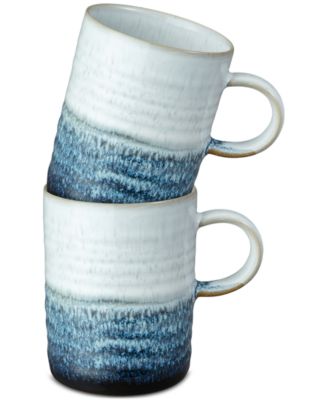 Denby - Kiln Collection Ridged Stoneware Mugs, Set of 2