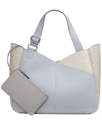 Calvin Klein - Zoe Large Colorblock Monogram Tote