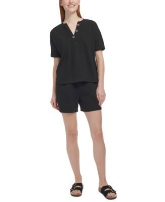 Marc New York - Women's French Terry Drawstring Shorts
