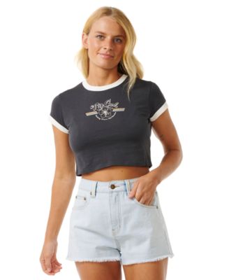 Rip Curl - Juniors' Archive Ringer Cotton Baby T-Shirt