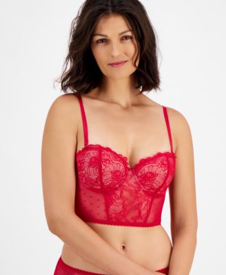 I.N.C. International Concepts - Women's Lace Pointelle Mesh Bustier