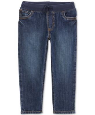 Carter's - Toddler Boys Cotton Pull-On Drawstring Jeans