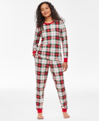 Holiday Lane - Women's Cotton Winterton Plaid Jogger Pajamas Set