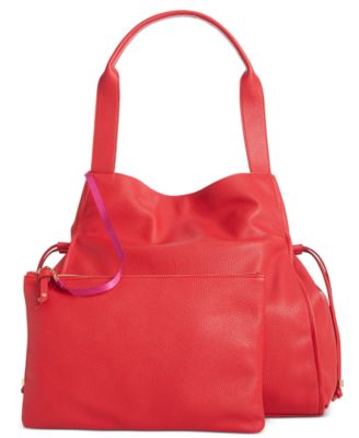 On 34th - Jyyll Large Solid Tote with Removable Pouch