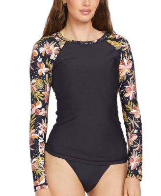 Volcom - Juniors' Fronds Forever Printed-Sleeve Rashguard