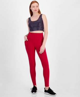 ID Ideology - Women's Soft Side-Pocket Full-Length Leggings