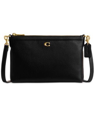COACH - Refined Pebble Leather Legacy Zip Top Smal Crossbody