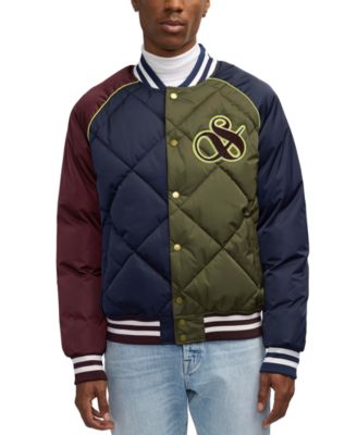 SCOTCH & SODA - Men's Yrachie Color Block Quilted Varsity Bomber Jacket