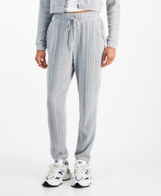 Self Esteem - Juniors' Ribbed Hacci-Knit Jogger Pants