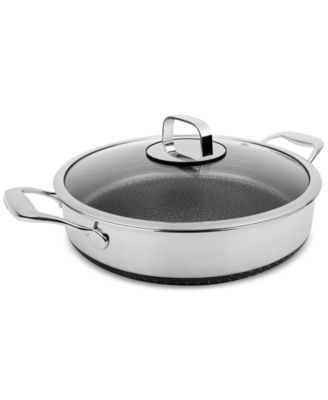 Livwell - DiamondClad 5-Qt. Hybrid Nonstick Stainless Steel Saut&eacute; Pan and Lid