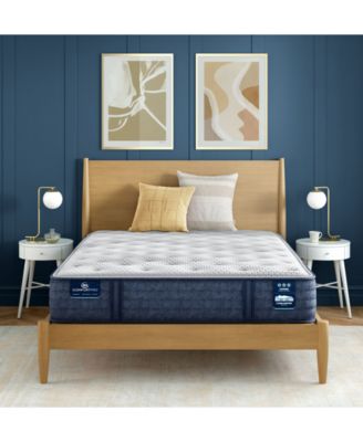 Serta - iComfortPro Chelsea 12" Latex Foam Medium Mattress Set - Queen Split