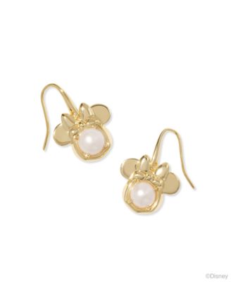 Kendra Scott - 14k Gold-Plated Cultured Freshwater Pearl Minnie Mouse Drop Earrings