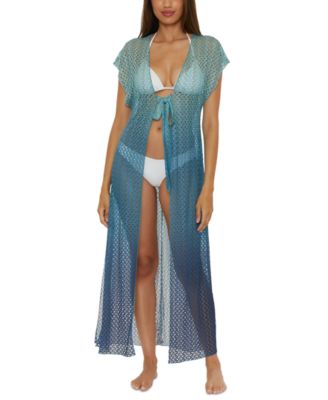 Becca - Women's Sunset Ombr&eacute; Crochet Cover-Up Robe
