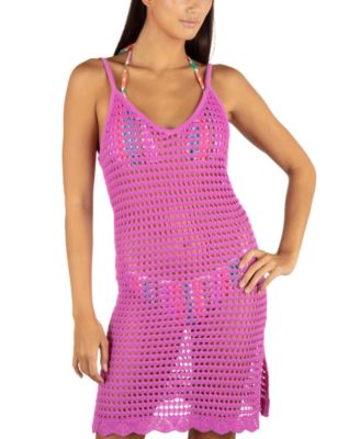 Hurley - Juniors' Crochet Mini Dress Cover-Up