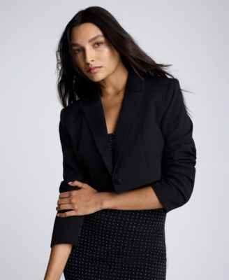 Kenneth Cole - Women's Cropped One-Button Jacket