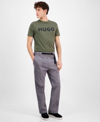 Hugo Boss - Men's Gunner Classic Fit Belted Casual Trousers
