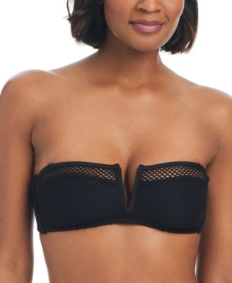 Sanctuary - Women's Sea Crochet V-Wire Bandeau Bikini Top