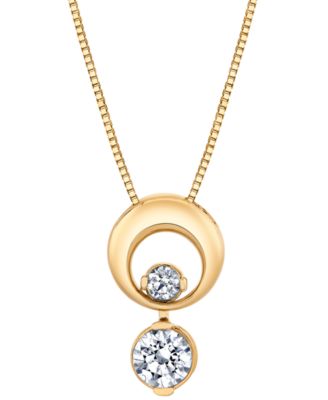 Sirena - Diamond 18" Pendant Necklace (1/2 ct. t.w.) in 14k Yellow Gold