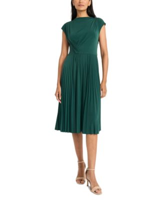 Maggy London - Women's Sleeveless Pleated Midi Dress