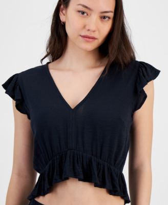 Miken - Juniors' Ruffled Cover-Up Top