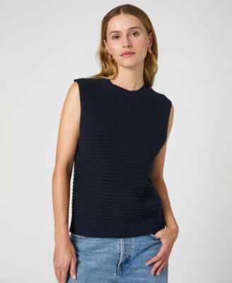 French Connection - Women's Manda Open-Knit Sleeveless Vest