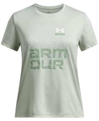 Under Armour - Big Girls Tech Split Wordmark Graphic Short-Sleeve T-Shirt